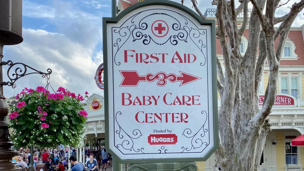 signage for baby care center in magic kingdom