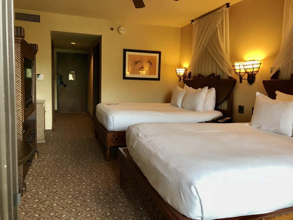 Standard room at Disney's Animal Kingdom Lodge