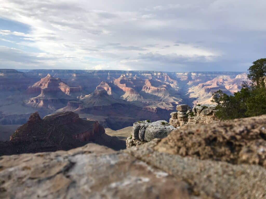 View of the Grand Canyon from the South Rim