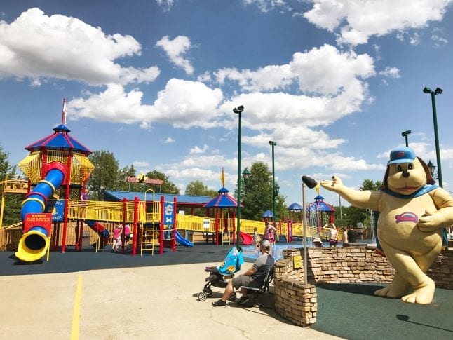 Kid friendly playground at Holiday World