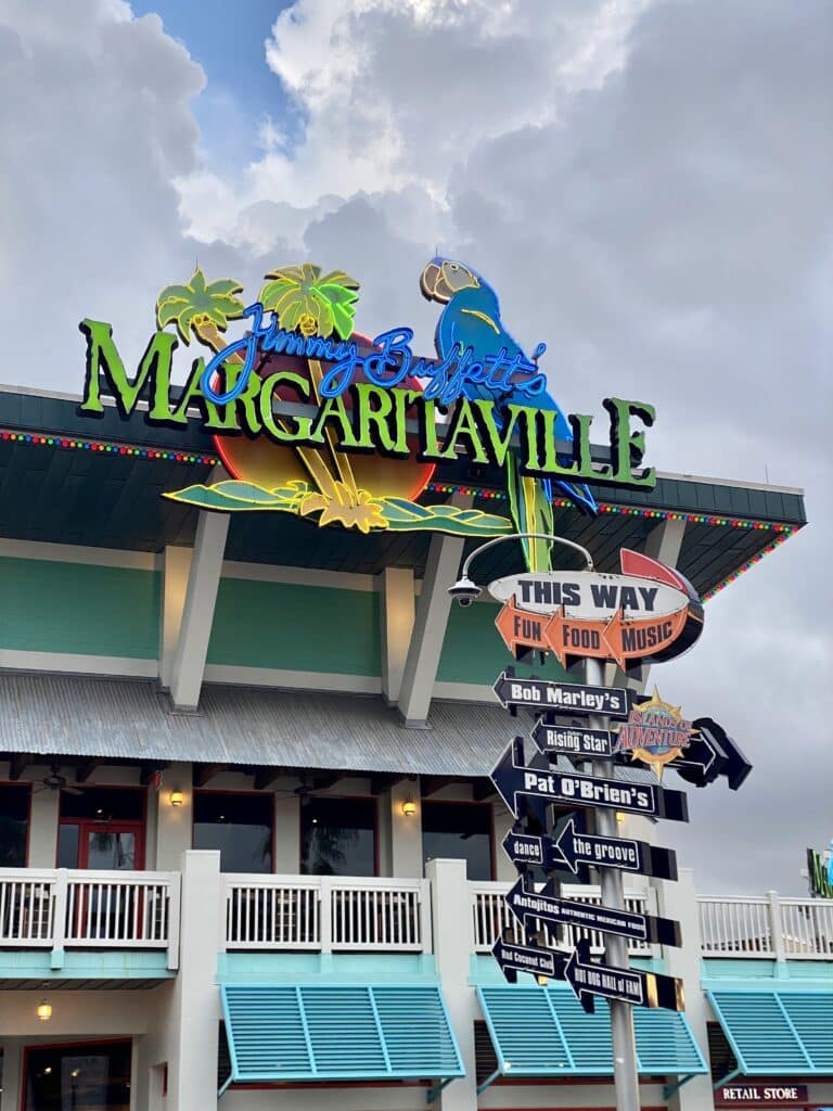 Margaritaville is one of the best restaurants at Universal Orlando City Walk.
