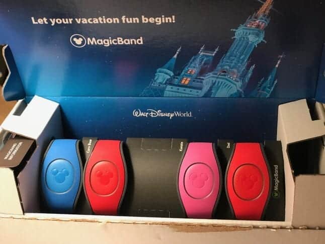 Box of solid Magic Bands for Disney World.