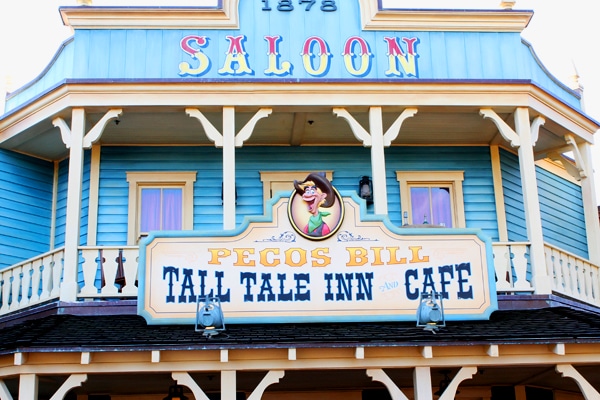 Pecos Bill Tall Tale Inn and Café sign