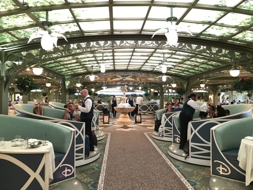Disney Cruise ship Enchanted Garden restaurant