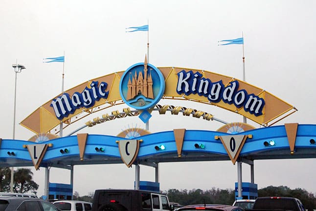 Disney World Magic Kingdom parking lot sign