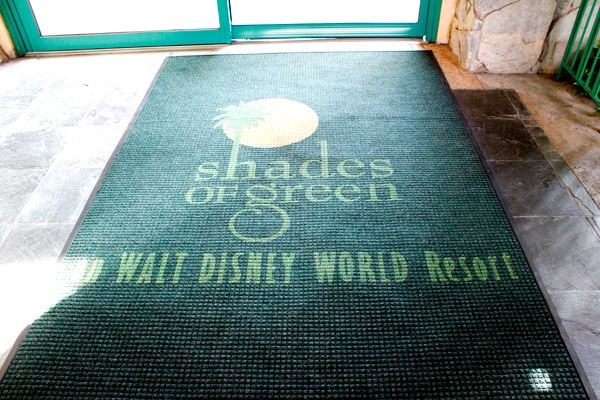 Shades of Green hotel welcome mat