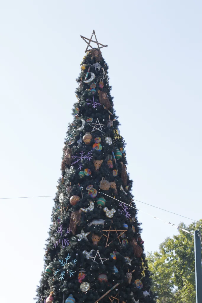 Christmas Tree outside of Animal Kingdom