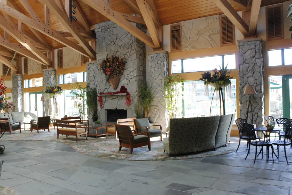 Lobby inside Shades of Green Resort