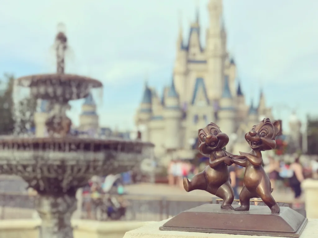 Close-up of fountain at Magic Kingdom.